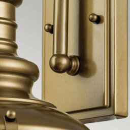 Luminosa Lighting Elstead Redding Station Outdoor Dome Wall Lamp, Painted Distressed Bronze Ip44 - thumbnail 3