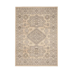 Melrose Colorama Medallion Pattern Natural Traditional Medium Indoor Area Rug 120/170Cm - thumbnail 3