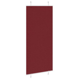Berkfield Pleated Blind Bordeaux Red 85X200 Cm Fabric Width 84.4 Cm Polyester - thumbnail 4