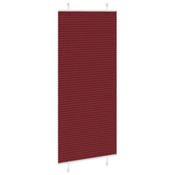 Berkfield Pleated Blind Bordeaux Red 85X200 Cm Fabric Width 84.4 Cm Polyester - thumbnail 3