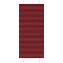 Berkfield Pleated Blind Bordeaux Red 85X200 Cm Fabric Width 84.4 Cm Polyester - thumbnail 1