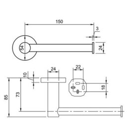 Villeroy & Boch Elements - Tender Toilet Roll Holder In Chrome - thumbnail 3
