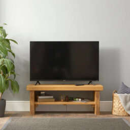 Off the Grain Otg Wooden Tv Unit 80Cm Rustic Tv Stand Cabinet - thumbnail 2