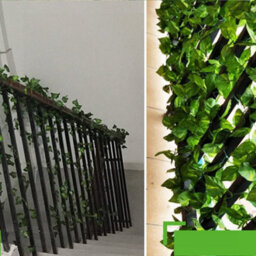 Amorly 18Pcs 220Cm Green Vines Fake Plant Vine Leaves, Hanging Fake Vine Leaves, Home Kitchen Garden Office Wedding Wall Decor - thumbnail 5