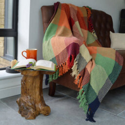 Allure Bath Fashions Check Herringbone Multicoloured Throw - 150 X 200Cm - thumbnail 1