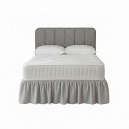 Base Valance Polycotton Sheet For Divan Beds Easy Care Bed Base Cover Silver - thumbnail 2