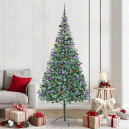 Vidaxl Artificial Christmas Tree With Stand Green 210 Cm Pvc And Steel
