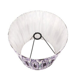 Pacific Lifestyle 35Cm Lilac Patterned Tapered Lampshade Empire Table Lamp Shades - thumbnail 5