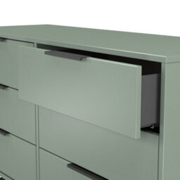 Beijing 6 Drawer Midi Chest Of Drawers In Reed Green (Ready Assembled) - thumbnail 6