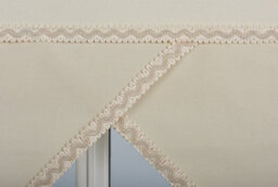 Furnished Luxury Linen Roller Blinds With Triangle Edge, Trimmable - Cappuccino (W)180Cm X (L)165Cm - thumbnail 2