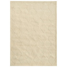 Beliani Rug Lunara Light Beige 160 X 230 Cm Wool - thumbnail 1