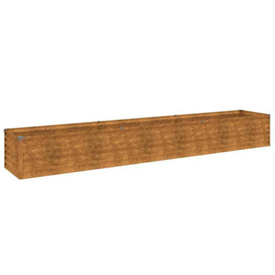 Berkfield Durable Garden Raised Bed 291X50X36 Cm Corten Steel - image 1