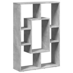 Berkfield Bookcase Concrete Grey 63X20X90 Cm Engineered Wood - thumbnail 7
