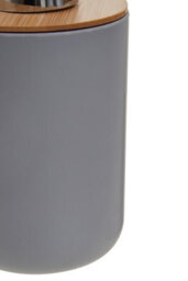 Orsina 300Ml Grey Soap Pump With Natural Texture, Dispenser For Soap Or Moisturiser, Hand Soap Pump Dispenser - thumbnail 4