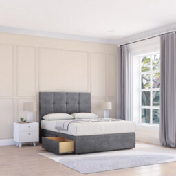 "Sloomy 3Ft Jasmine Coniston Armour Memory Foam Bed Set With No Drawers Mattress & 26"" Headboard - Single" - thumbnail 1