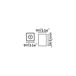 Luminosa Lighting Luminosa Tami Led Outdoor Surface Mounted Ceiling Light Dark Grey Ip54 - thumbnail 3