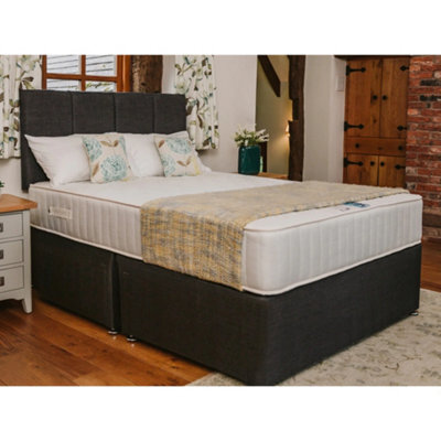 Divan Base Direct Topaz Back Care Orthopaedic Sprung Divan Bed Set 5Ft King  - Naples Slate - image 1