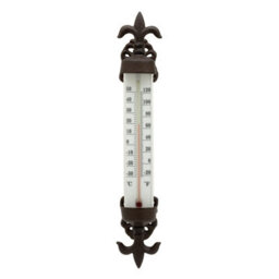 Ckb Ltd Cast Iron Window Frame Thermometer Rustic Brown Windowsill Outside Temperature Reading Tool Gauge Home Art Deco Ornament - thumbnail 3