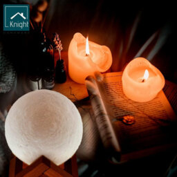 Knight 15Cm Moon Lamp - Touch Control, Adjustable Brightness & Colour Changing From White To Yellow, Mood Lighting For Bedroom - Large - thumbnail 7
