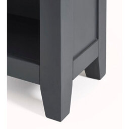 Oakham Premium Ainsley Tall Bookcase In Dark Grey And Oak - thumbnail 3