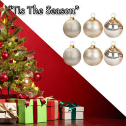 Christmas Bauble Decoration Hanging Tree Ornament X 6 10Cm Champagne - thumbnail 6