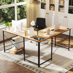 Costway Reversible L-Shaped Desk 150 Cm Corner Computer Desk With Built-In Power Outlets - thumbnail 8