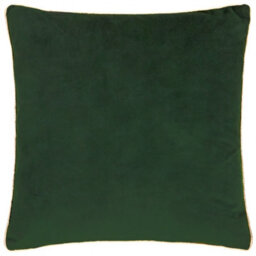 furn. Furn Merry Christmas Embroidered Velvet Polyester Filled Cushion, Ecru/dark Green, 45 X 45 Cm - thumbnail 2