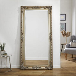 The Online Mirror Shop Wall Mirror Grand Louis Rectangular Shape With Antique Champagne Frame- H 180Cmxw 90Cmxd 6.5Cm For Hanging In Bedroom - thumbnail 2