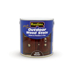 Rustins Quick Dry Outdoor Wood Stain Satin Walnut 2.5L