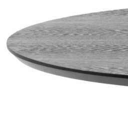 Wyld Haus Aars Small Black Marble-Effect Round Bar Table Trumpet Base 800mm - thumbnail 3