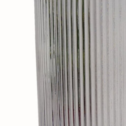 Leaf Glass Vase Clear Ridged Glass Vase 31Cm Botanik - thumbnail 5