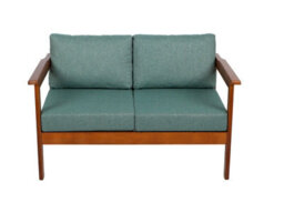 Impact Furniture 2 Seater Garden Sofa Wooden Garden Furniture Sofa Deep Comfy Green Cushions Cozy - thumbnail 5