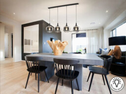 Luminosa Lighting Luminosa Opaz Bar Pendant Ceiling Light Black, Smoke 4Xe27 - Uk Stock - thumbnail 2