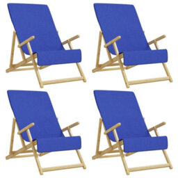 Berkfield Soft Beach Towels 4 Pcs Royal Blue 60X135 Cm Fabric 400 Gsm