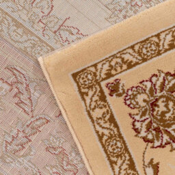 Loomed Gold Cream Classical Oriental Floral Medallion Runner Rug 60Cm X 240Cm - thumbnail 6