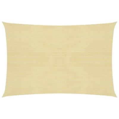 Berkfield Sunshade Sail 160 G/m2 Beige 5X7 M Hdpe - image 1