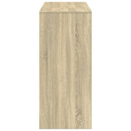 Berkfield Bar Table With Shelf Sonoma Oak 124X46X103.5 Cm Engineered Wood - thumbnail 5