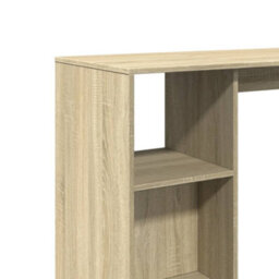 Berkfield Bar Table With Shelf Sonoma Oak 124X46X103.5 Cm Engineered Wood - thumbnail 7