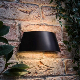 Valuelights John Matte Black Curved Ip65 Integrated Led Up/down Outdoor Wall Light - thumbnail 2