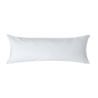 Homescapes White Egyptian Cotton Housewife Body Pillowcase 200 Tc - image 1