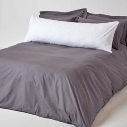 Homescapes White Egyptian Cotton Housewife Body Pillowcase 200 Tc - thumbnail 2
