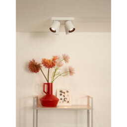 Lucide Nigel Modern Ceiling Spotlight - Led Dim To Warm - Gu10 - 4X5W 2200K/3000K - White - thumbnail 4