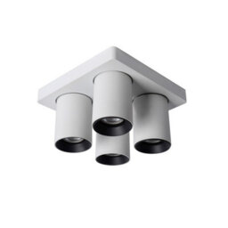Lucide Nigel Modern Ceiling Spotlight - Led Dim To Warm - Gu10 - 4X5W 2200K/3000K - White - thumbnail 3