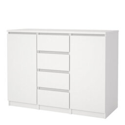 Furniture To Go Naia Sideboard 4 Drawers 2 Doors In White (W) 120.8 X  (H) 90.7 X (D) 50Cm - thumbnail 4