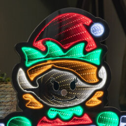 Samuel Alexander 40Cm Light Up Christmas Elf Girl Infinity Decoration With Leds - thumbnail 5