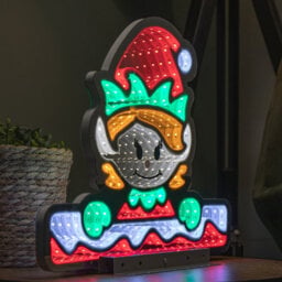 Samuel Alexander 40Cm Light Up Christmas Elf Girl Infinity Decoration With Leds - thumbnail 4