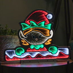 Samuel Alexander 40Cm Light Up Christmas Elf Girl Infinity Decoration With Leds - thumbnail 1