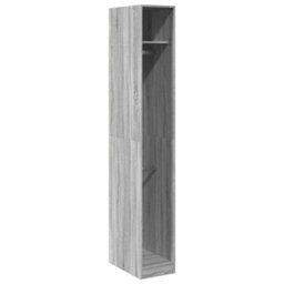 Berkfield Durable Wardrobe Grey Sonoma 30X50X200 Cm Engineered Wood - thumbnail 1