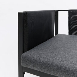 Home Detail Tara Black L-Shape Garden Sofa Set With Grey Cushions - thumbnail 5