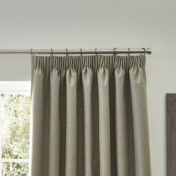 furn. Furn Dawn Textured Blackout Pencil Pleat Curtain Pair Natural (W)117Cm X (D)183Cm - thumbnail 3
